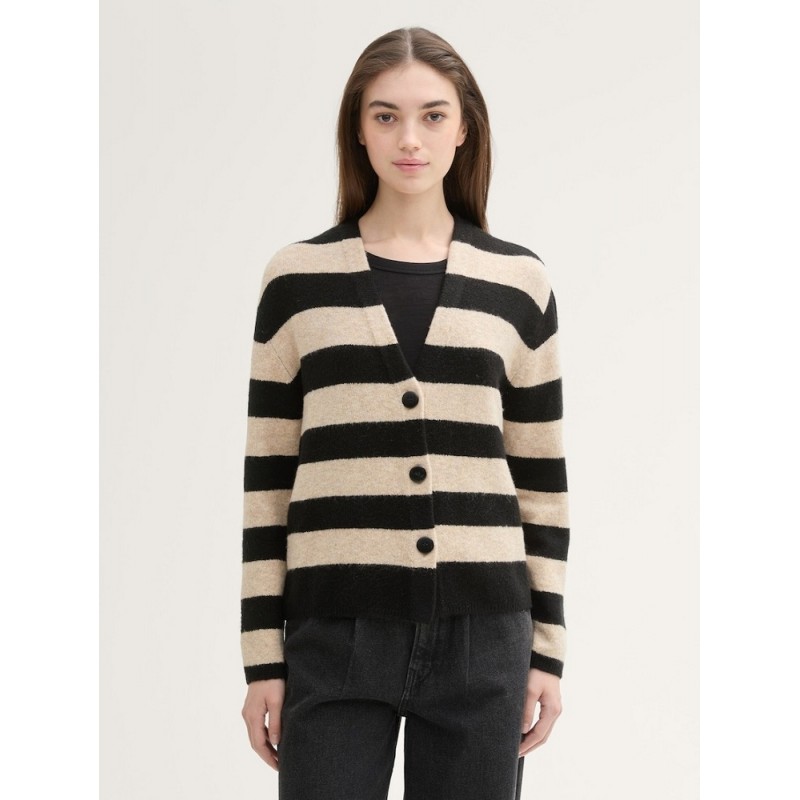 Tom Tailor 1043340 beige black stripe